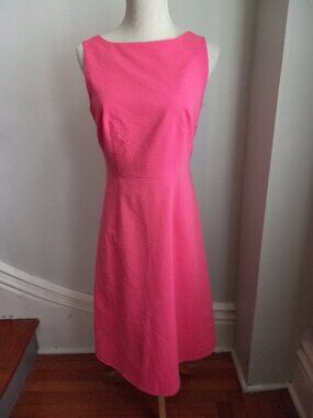 ISAAC MIZRAHI FOR TARGET PINK SEERSUCKER SHEATH DRESS 8